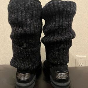 Australia Luxe Collective Knit Cuff Boots Black Size USA 6 Brand New Without Box